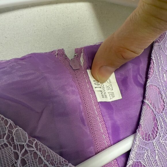 Unk Brand Purple Dress Size 7 Little Girls Formal Party Cosstume - Picture 8 of 8